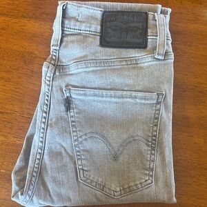 Levi's Gray High Rise Jeans with Vintage Wash